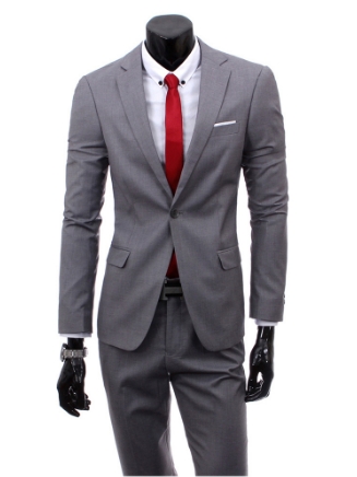 ( jacket + vest + pants )  Men's Slim Fit Business Three-piece Suits Male groom Man Blazers Sets