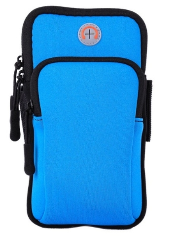 Sport Armband Case Zippered Fitness Running Arm Band Bag Pouch Jogging Workout Cover