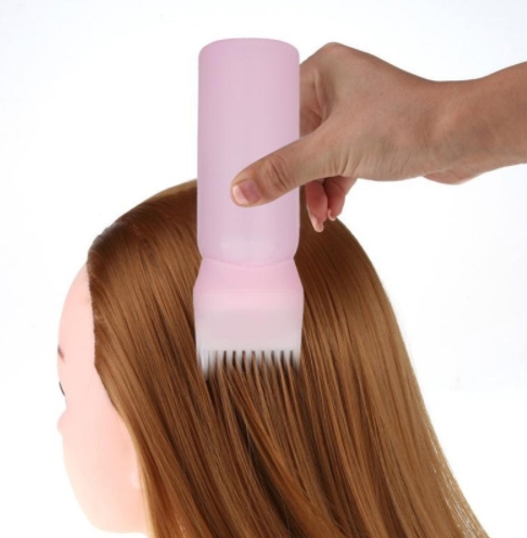 120ml Women&apos;s Fashion Hair Dye Bottle Applicator Brush Dispensing Salon Hairdressing Tool