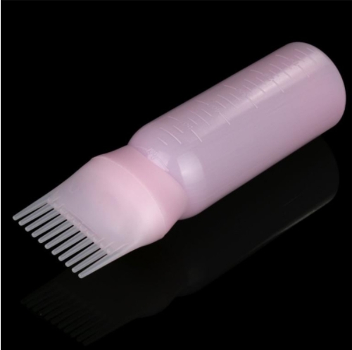 120ml Women&apos;s Fashion Hair Dye Bottle Applicator Brush Dispensing Salon Hairdressing Tool