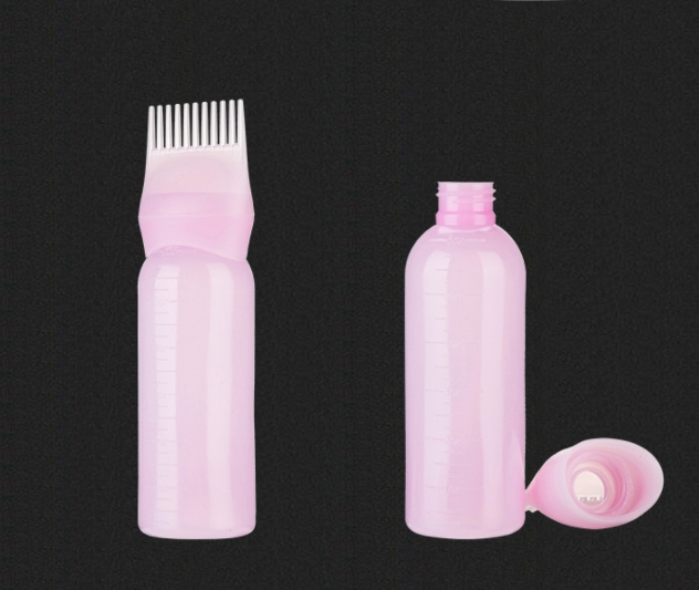 120ml Women&apos;s Fashion Hair Dye Bottle Applicator Brush Dispensing Salon Hairdressing Tool