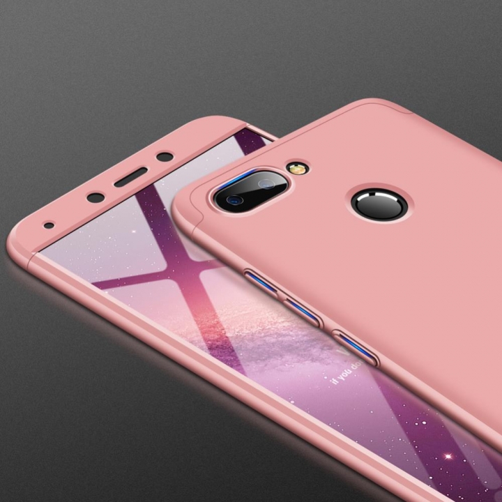 Frosted Hard PC Back Cover Full Body Shockproof 3 Detachable Parts Case for Xiaomi Redmi 6