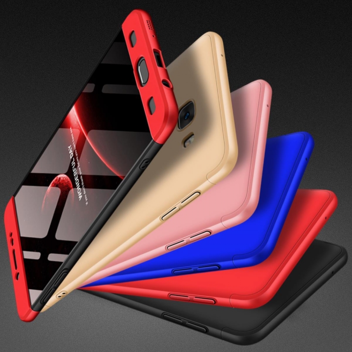 Frosted Hard PC Back Cover Full Body 3 Detachable Parts Case for Samsung Galaxy C9 Pro C9000