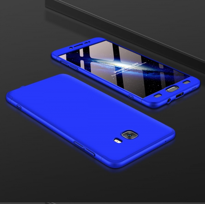 Frosted Hard PC Back Cover Full Body 3 Detachable Parts Case for Samsung Galaxy C9 Pro C9000