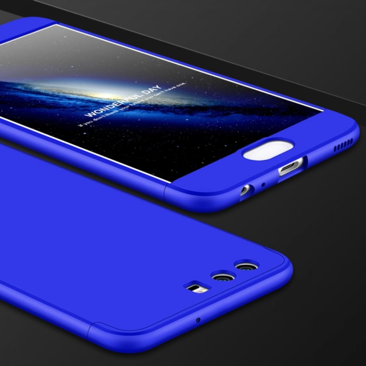 Ultra Thin 3 in 1 Full Protection Metallic Luster Hard Plastic Combination Case for Huawei P10