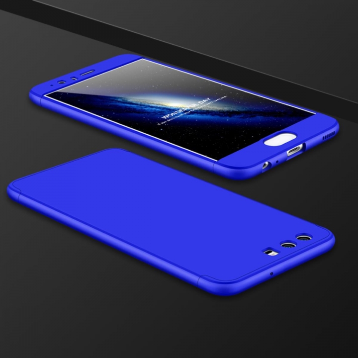 Ultra Thin 3 in 1 Full Protection Metallic Luster Hard Plastic Combination Case for Huawei P10