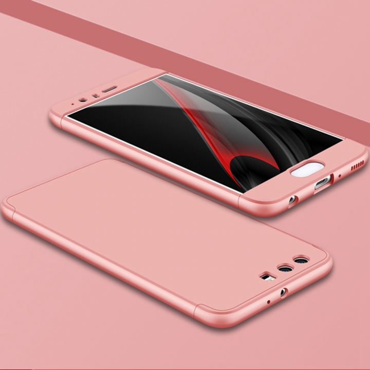 Ultra Thin 3 in 1 Full Protection Metallic Luster Hard Plastic Combination Case for Huawei P10
