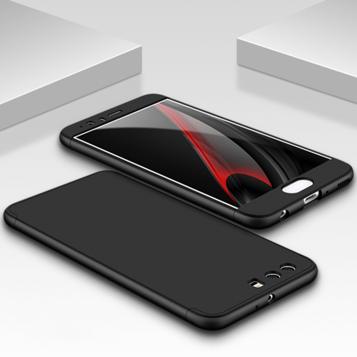 Ultra Thin 3 in 1 Full Protection Metallic Luster Hard Plastic Combination Case for Huawei P10