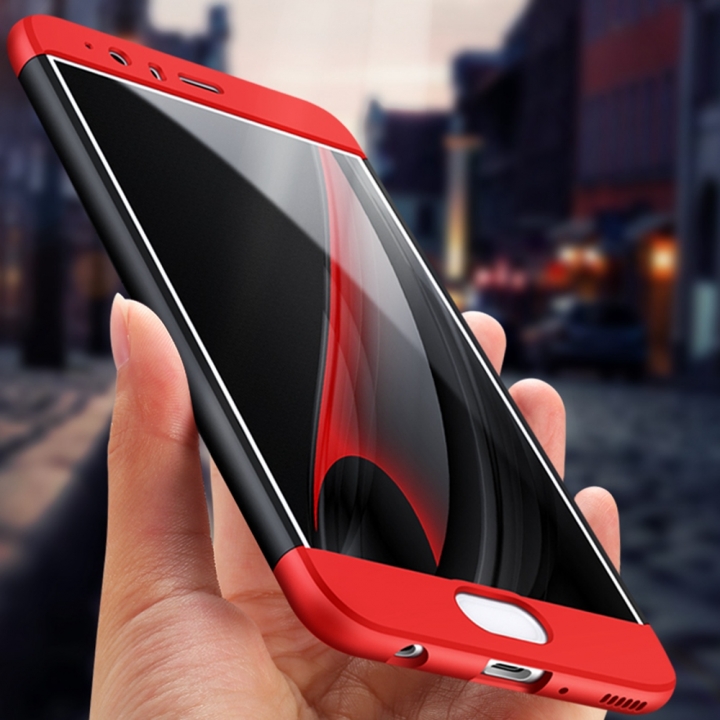 Ultra Thin 3 in 1 Full Protection Metallic Luster Hard Plastic Combination Case for Huawei P10