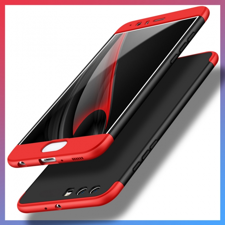 Ultra Thin 3 in 1 Full Protection Metallic Luster Hard Plastic Combination Case for Huawei P10