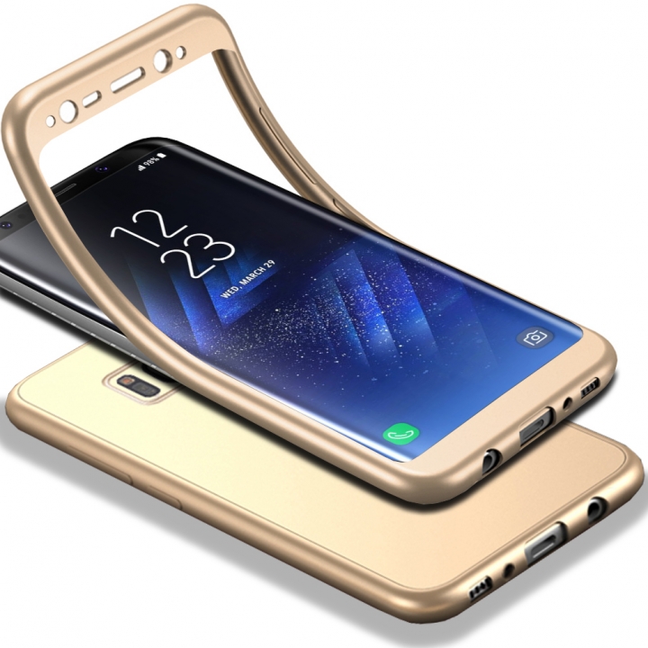 TPU Matte Finish Cover 2 in 1 Protection with Tempered Glass Screen Protector for Samsung Galaxy C9