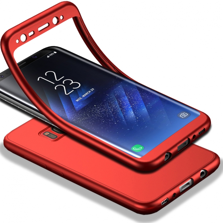 TPU Matte Finish Cover 2 in 1 Protection with Tempered Glass Screen Protector for Samsung Galaxy C9