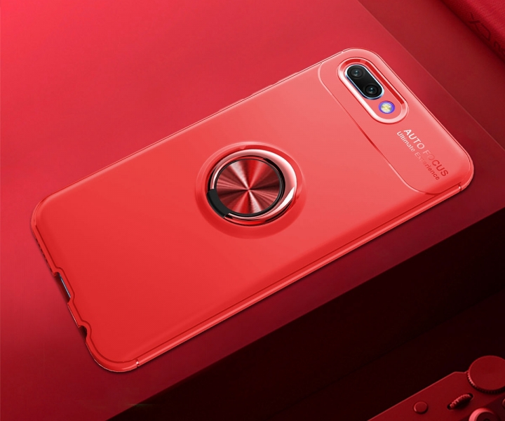 [Ring Bracket]TPU Shock Absorber Shell Creative Magnetic Car Bracket Cover for Huawei Honor 10