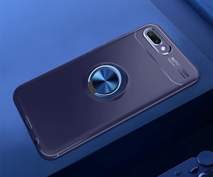 [Ring Bracket]TPU Shock Absorber Shell Creative Magnetic Car Bracket Cover for Huawei Honor 10