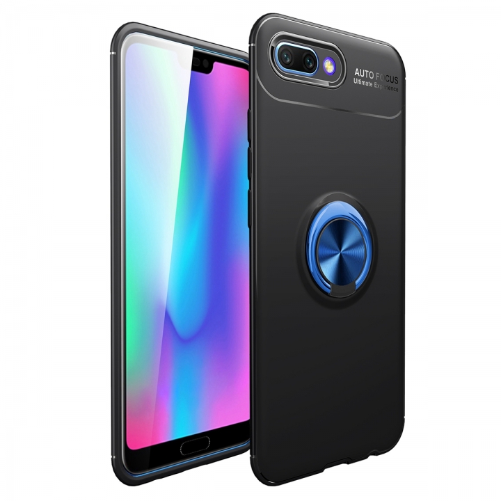 [Ring Bracket]TPU Shock Absorber Shell Creative Magnetic Car Bracket Cover for Huawei Honor 10