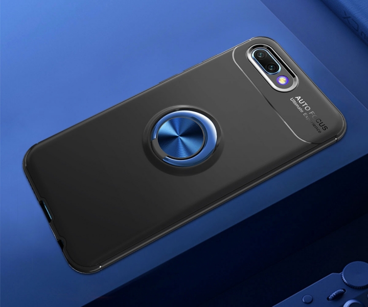 [Ring Bracket]TPU Shock Absorber Shell Creative Magnetic Car Bracket Cover for Huawei Honor 10