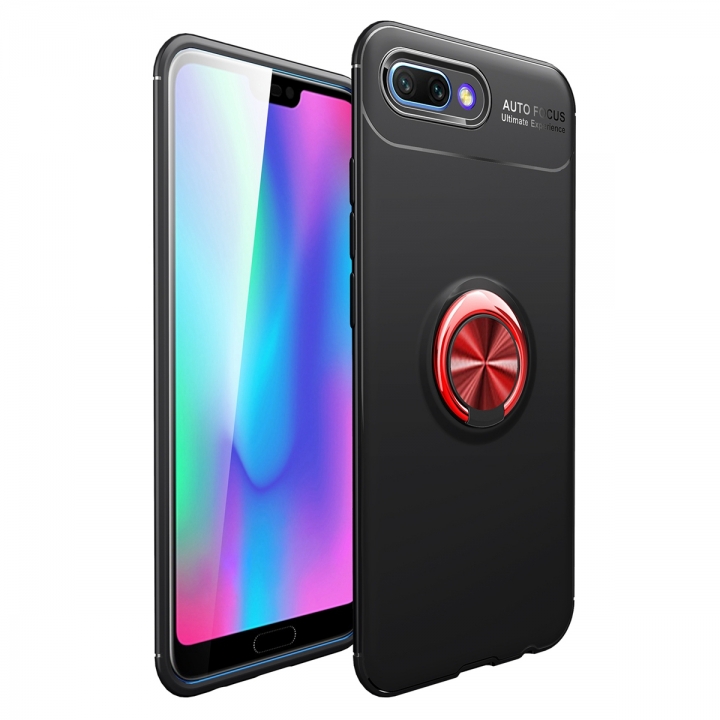 [Ring Bracket]TPU Shock Absorber Shell Creative Magnetic Car Bracket Cover for Huawei Honor 10