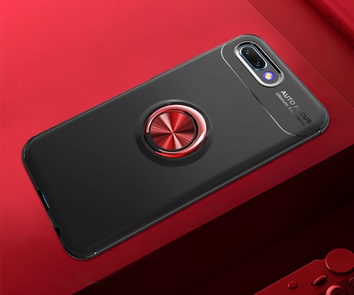 [Ring Bracket]TPU Shock Absorber Shell Creative Magnetic Car Bracket Cover for Huawei Honor 10