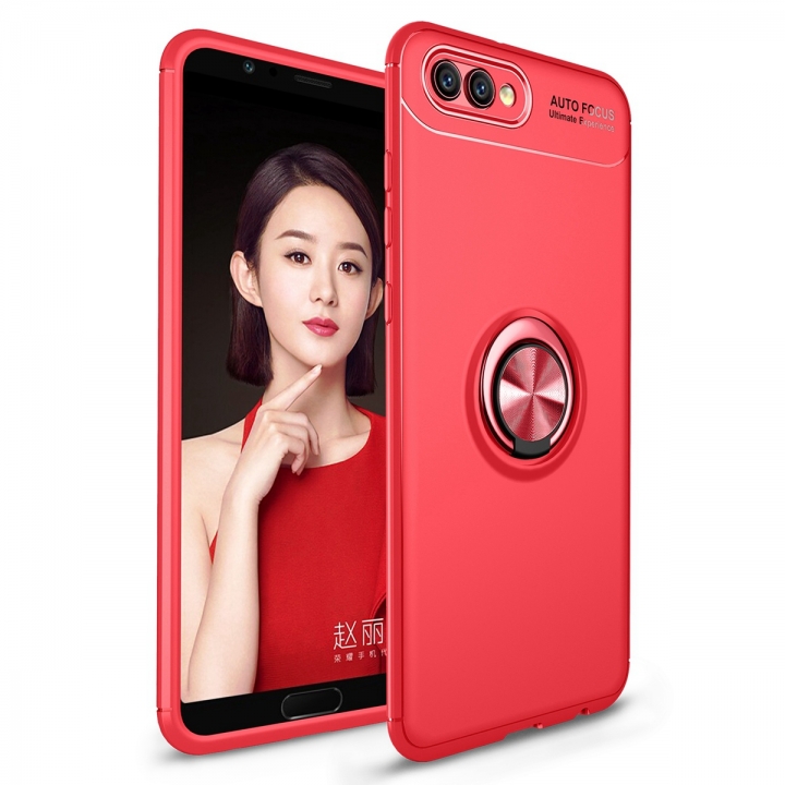 [Ring Bracket]TPU Shock Absorber Shell Creative Car Bracket Cover for Huawei Honor View 10/Honor V10