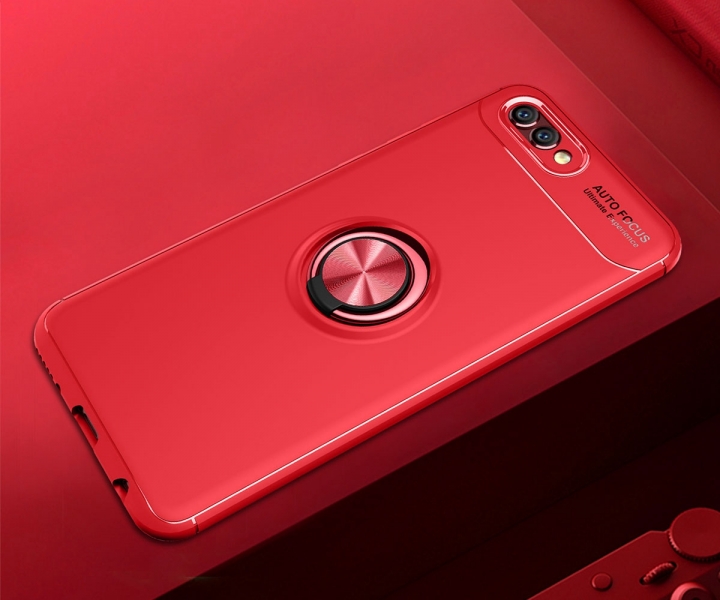 [Ring Bracket]TPU Shock Absorber Shell Creative Car Bracket Cover for Huawei Honor View 10/Honor V10