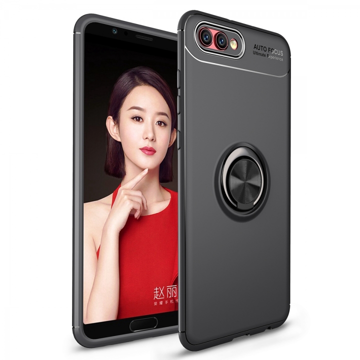 [Ring Bracket]TPU Shock Absorber Shell Creative Car Bracket Cover for Huawei Honor View 10/Honor V10