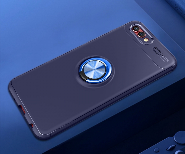 [Ring Bracket]TPU Shock Absorber Shell Creative Car Bracket Cover for Huawei Honor View 10/Honor V10