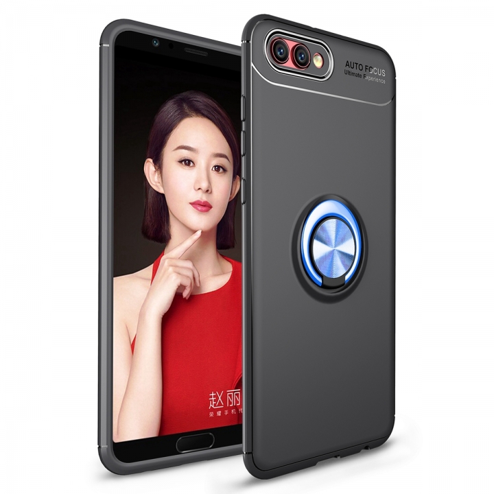 [Ring Bracket]TPU Shock Absorber Shell Creative Car Bracket Cover for Huawei Honor View 10/Honor V10