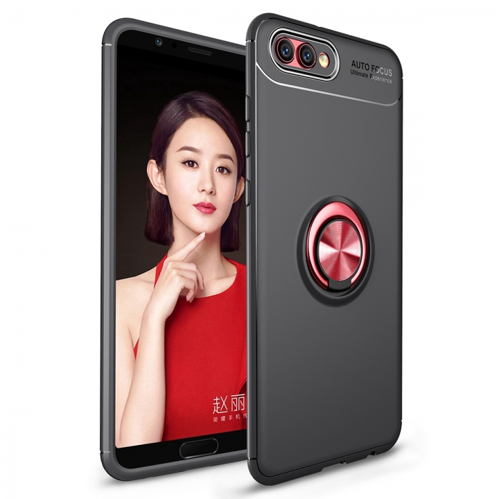 [Ring Bracket]TPU Shock Absorber Shell Creative Car Bracket Cover for Huawei Honor View 10/Honor V10