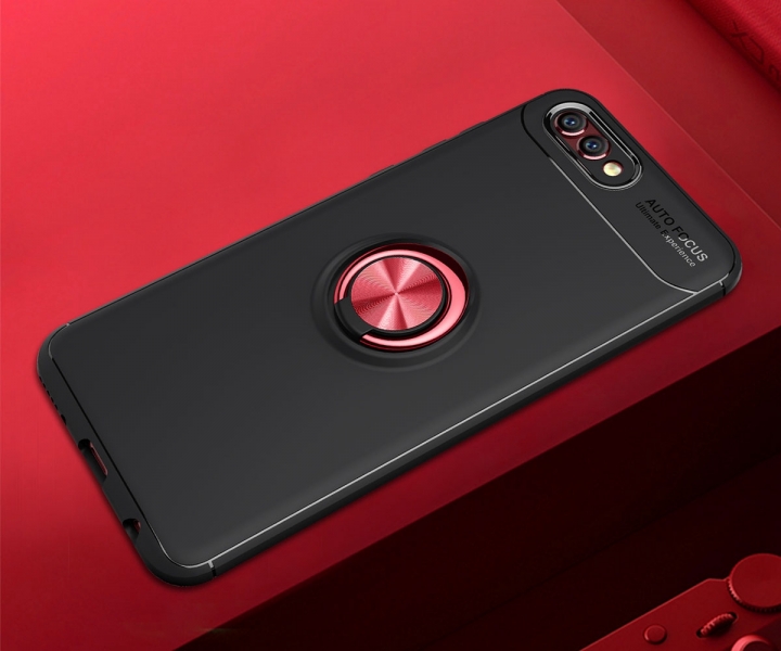 [Ring Bracket]TPU Shock Absorber Shell Creative Car Bracket Cover for Huawei Honor View 10/Honor V10