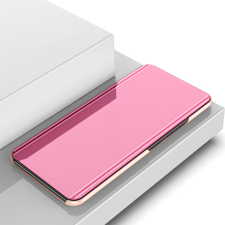 Translucent View Mirror Case Flip Electroplate Stand Smart Cover for  Xiaomi Mi Max 3