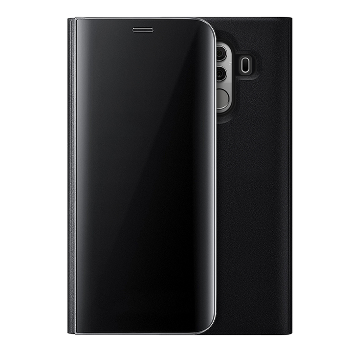 Translucent Mirror Flip Cover Bookstyle Stand Case for Huawei Mate 10 Pro