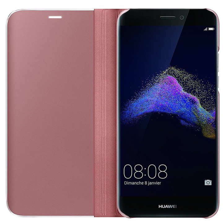 Translucent Mirror Flip Cover Bookstyle Stand Case for Huawei P8 Lite 201