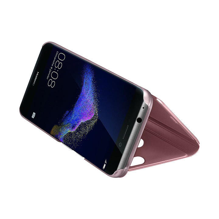Translucent Mirror Flip Cover Bookstyle Stand Case for Huawei P8 Lite 201