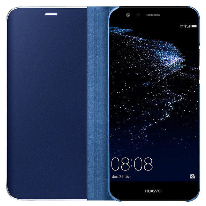 Translucent Mirror Flip Cover Bookstyle Stand Case for Huawei P10 Lite