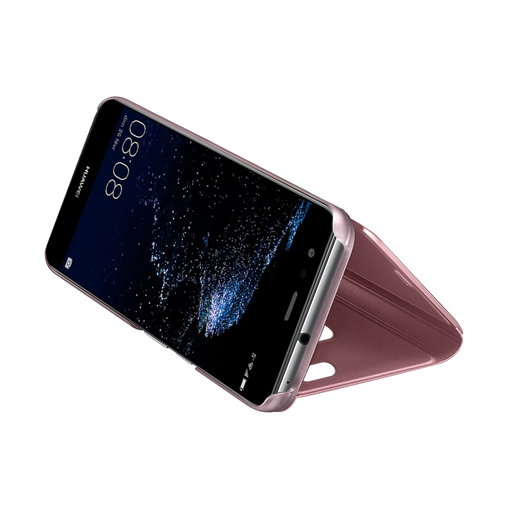 Translucent Mirror Flip Cover Bookstyle Stand Case for Huawei P10 Lite