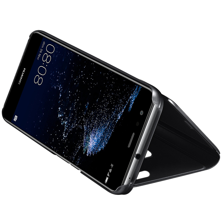 Translucent Mirror Flip Cover Bookstyle Stand Case for Huawei P10 Lite