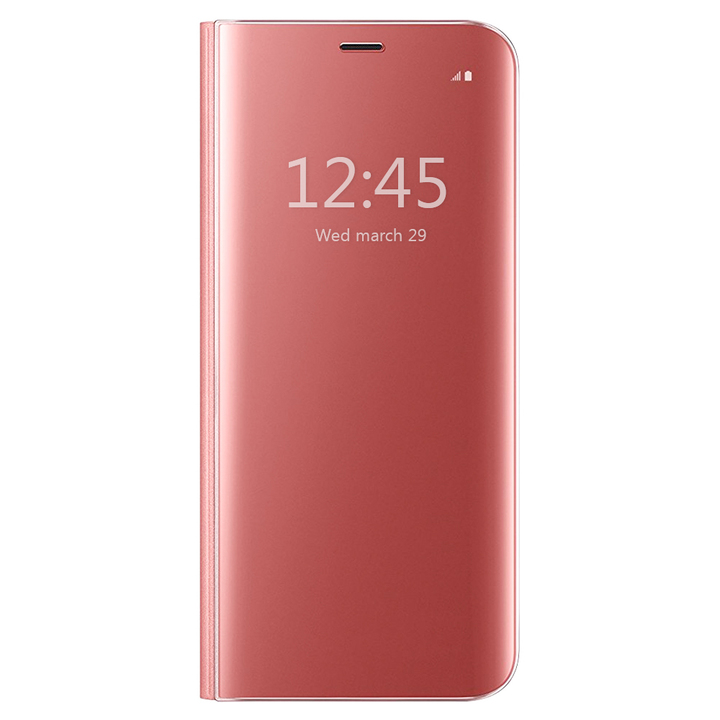 S-View Flip Case Ultra Slim Translucent Mirror Smart Case Cover for  Samsung Galaxy Note 5