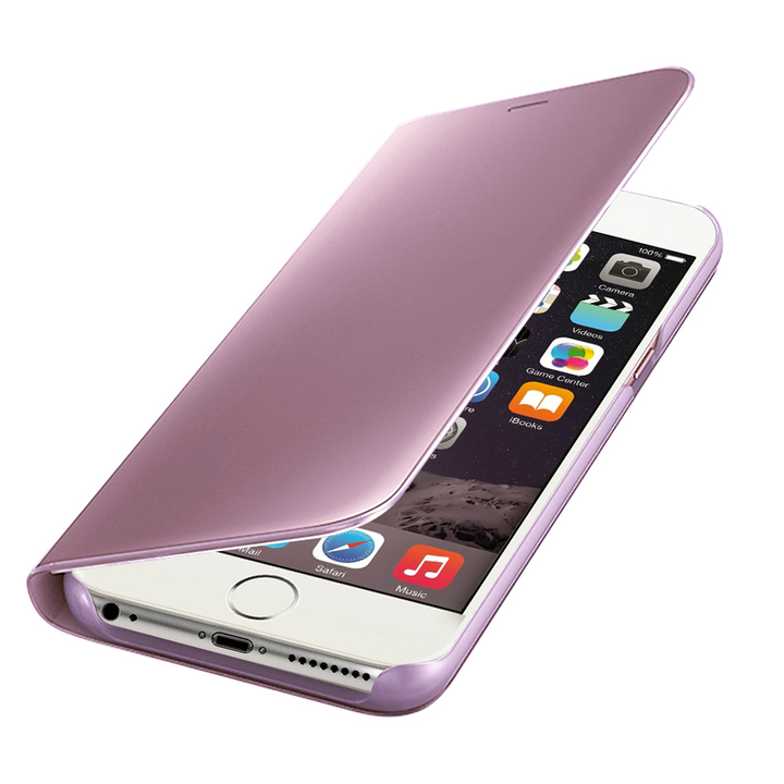 S-View Flip Case Ultra Slim Translucent Mirror Smart Case Cover for iPhone 6 Plus/6S Plus