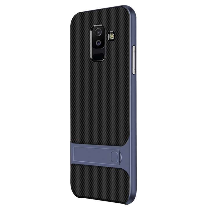 Dual Layer Protector Cover with Rugged PC Stand Bumper for Samsung Galaxy A6 plus 2018