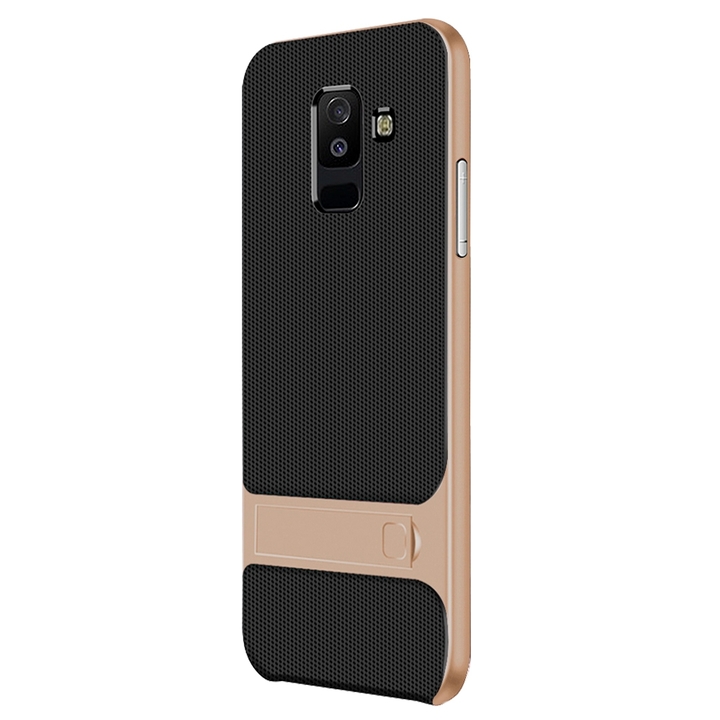 Dual Layer Protector Cover with Rugged PC Stand Bumper for Samsung Galaxy A6 plus 2018