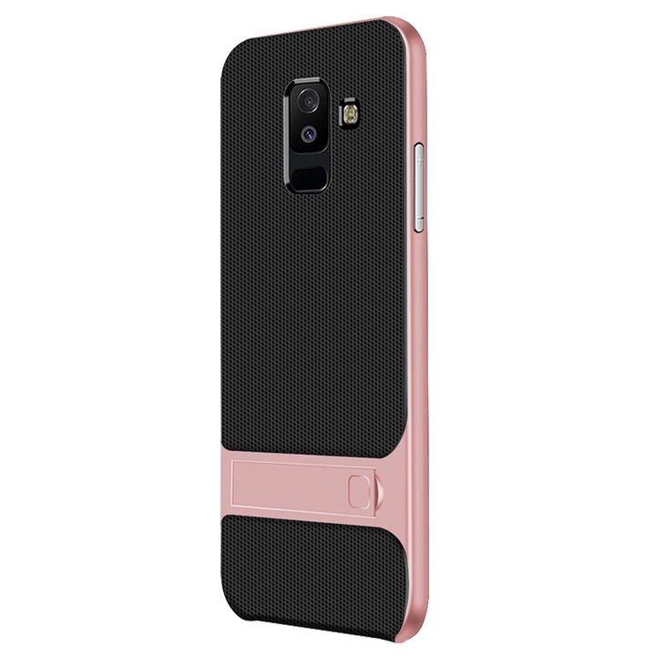 Dual Layer Protector Cover with Rugged PC Stand Bumper for Samsung Galaxy A6 plus 2018