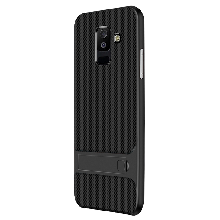 Dual Layer Protector Cover with Rugged PC Stand Bumper for Samsung Galaxy A6 plus 2018