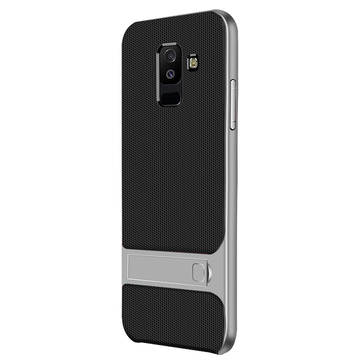 Dual Layer Protector Cover with Rugged PC Stand Bumper for Samsung Galaxy A6 plus 2018