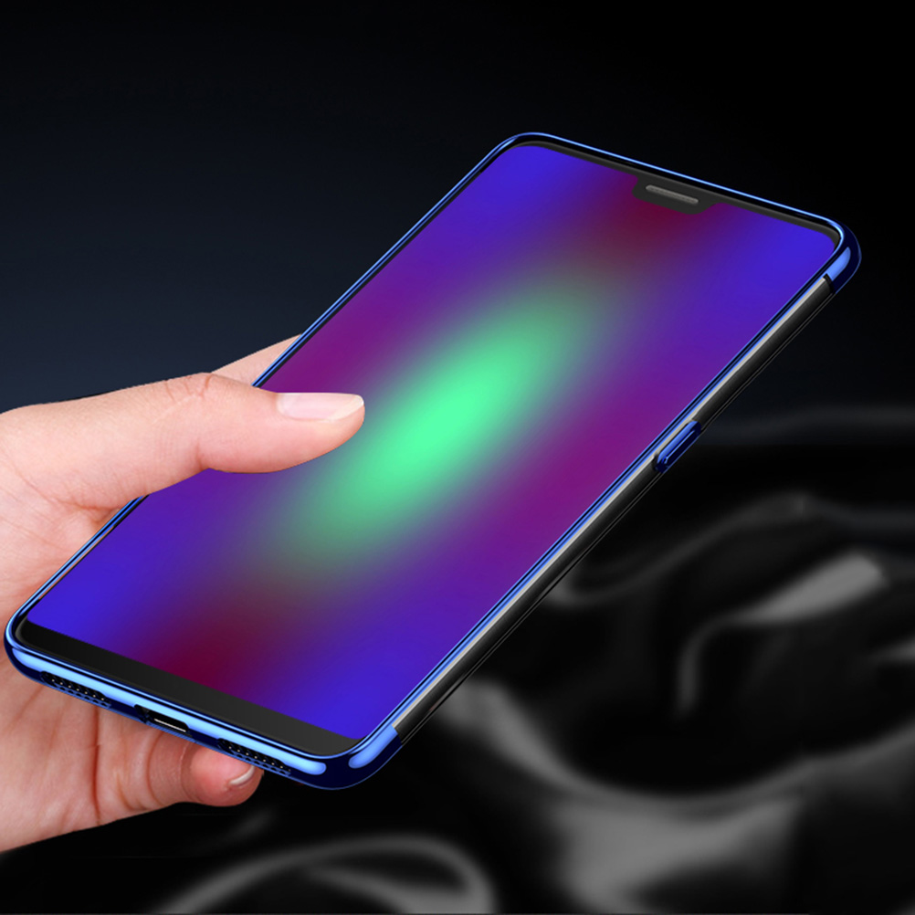 Soft TPU Transparent Plating Frame Shockproof Case for OnePlus 6