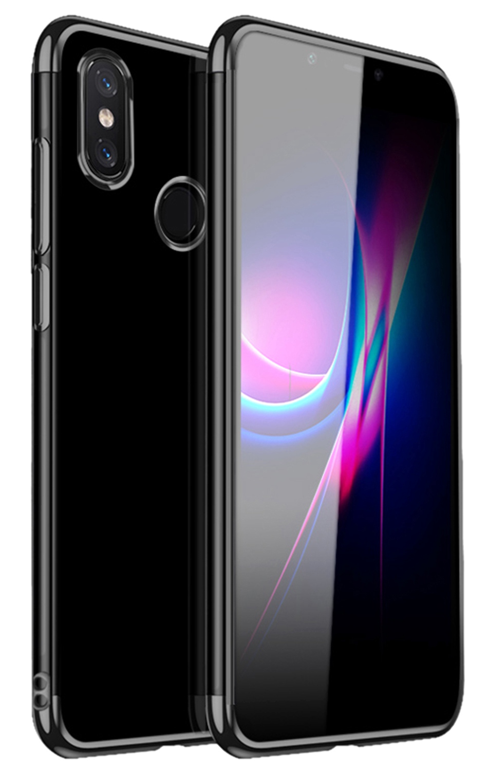 Soft TPU Transparent Plating Frame Shockproof Case for Xiaomi Mi Max 3