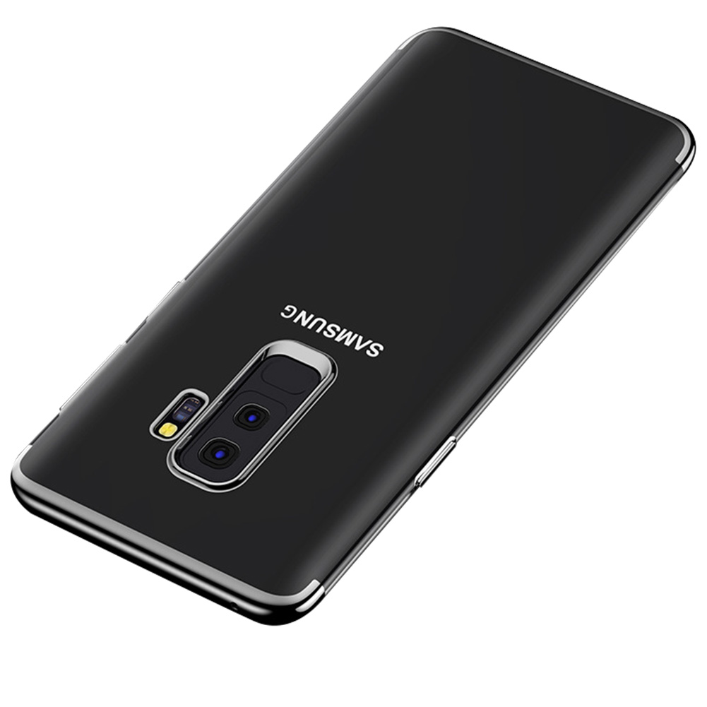 Soft TPU Transparent Plating Frame Shockproof Case for Samsung Galaxy S9