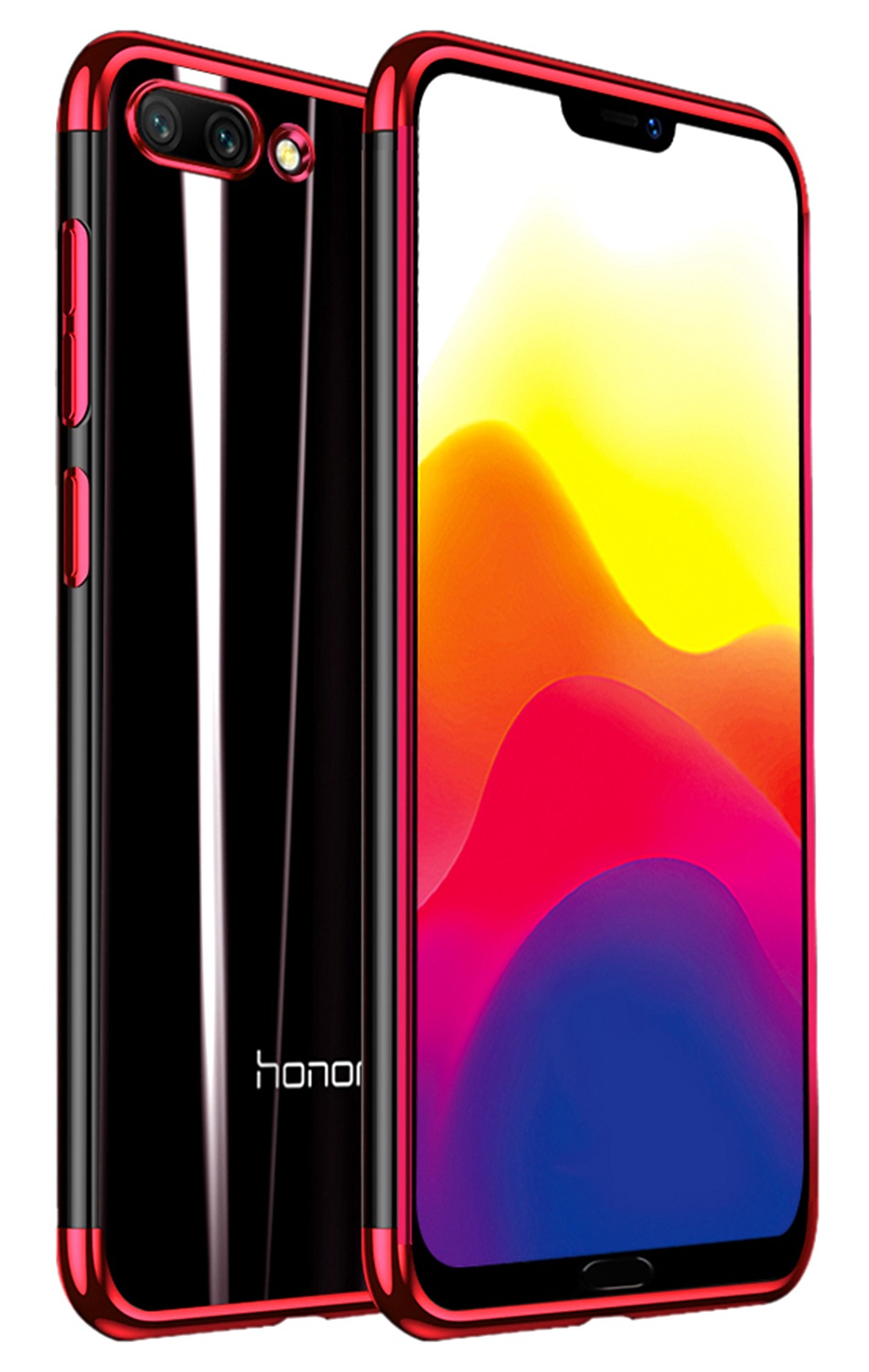 Soft TPU Transparent Plating Frame Shockproof Case for Huawei Honor 10