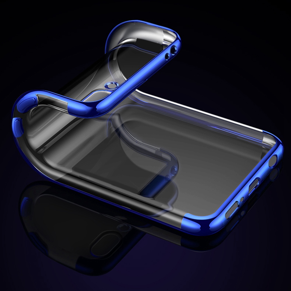 Soft TPU Transparent Plating Frame Shockproof Case for Huawei Honor 10
