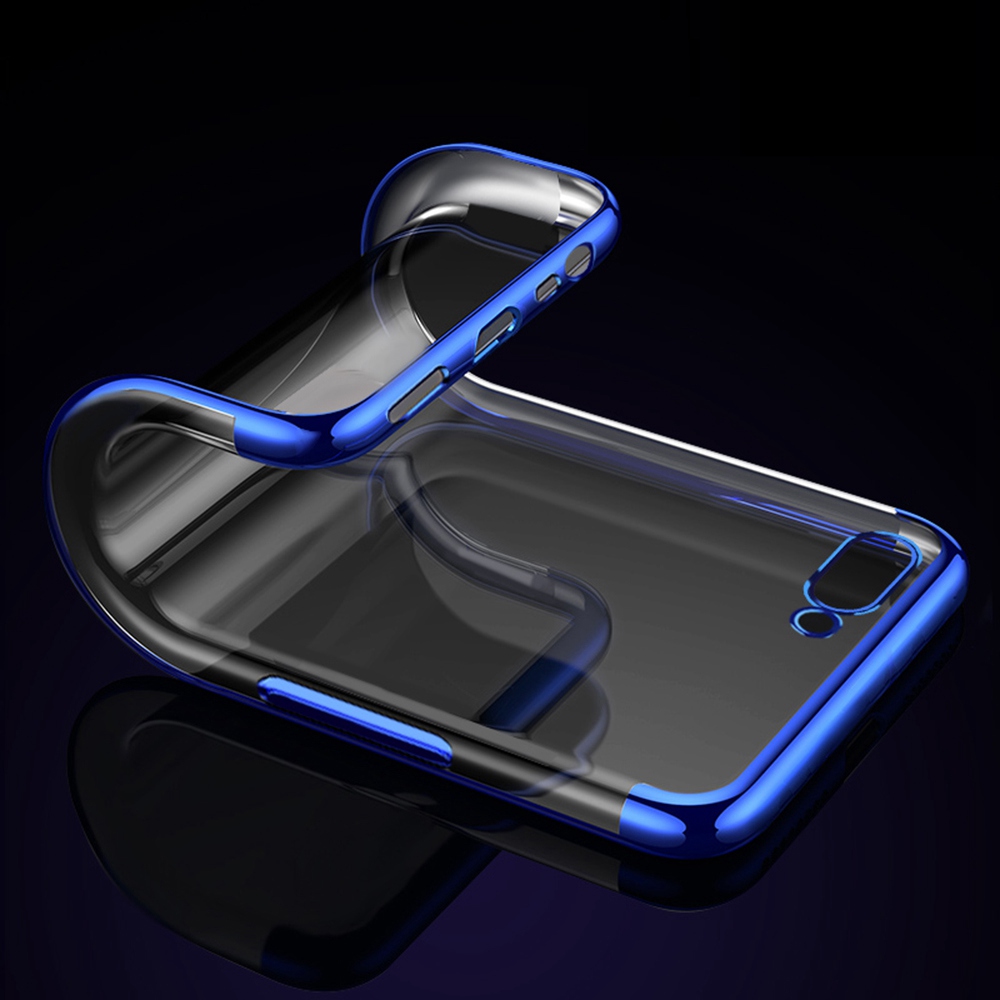Soft TPU Transparent Plating Frame Shockproof Case for OPPO A5