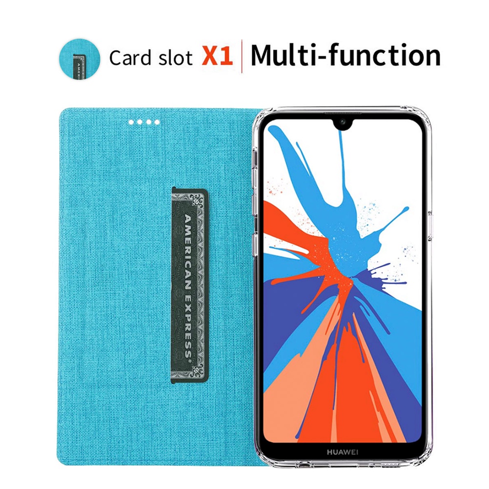 Huawei P30 Lite Case,Slim Premium Leather Flip Cover with Kickstand Card Slot Magnetic Closed